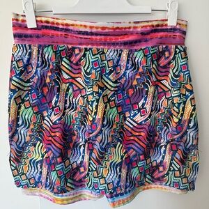 Skort Obsession Vibrant Multicolor Mini Skort